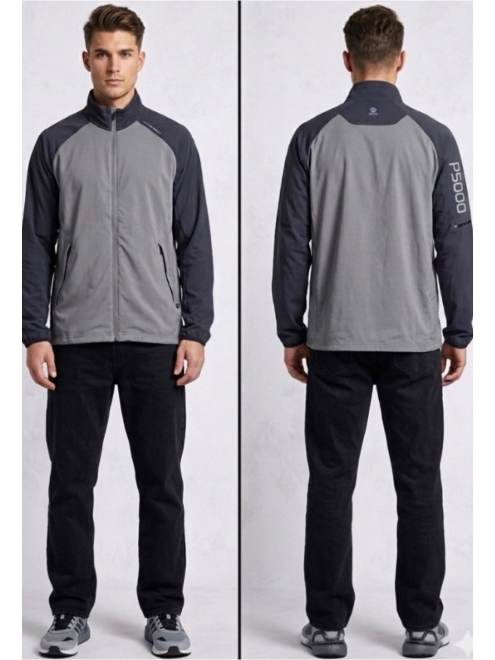 Porsche Design Sport P5000 x Adidas Full Zip Two-Tone Track Gorpcore Jacket L